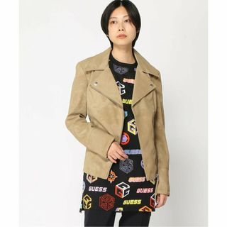 ゲス(GUESS)の【ブラウン(F1AZ)】(W)New Agnes Belted Moto Jacket(ライダースジャケット)