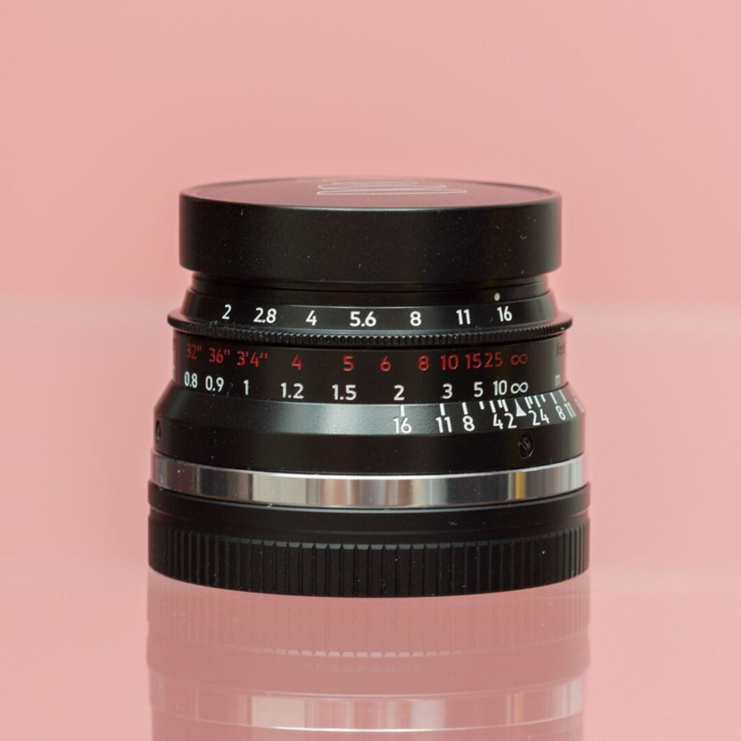 LEICA(ライカ)のLIGHT LENS LAB 35mm F2 周八枚 黒 ブラックペイント スマホ/家電/カメラのカメラ(レンズ(単焦点))の商品写真