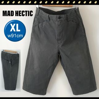 MAD HECTIC★ヘクティク★クロップドワイドパンツ★立体裁断★製品染めXL