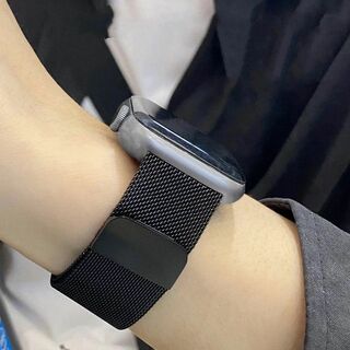 Apple Watch 純正バンド　44mm ミラネーゼループ　黒色
