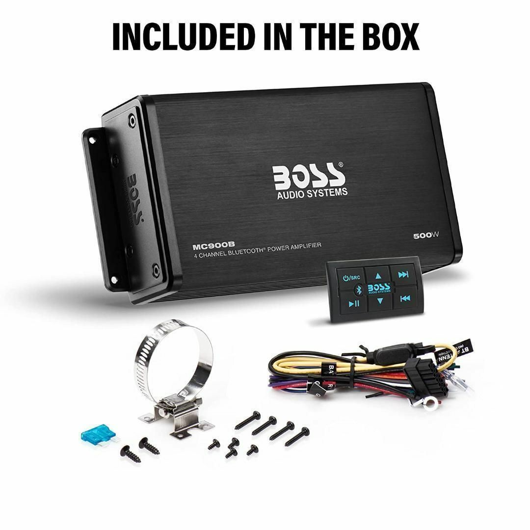 BOSS 500W 防水マリンオーディオ Bluetooth アンプ