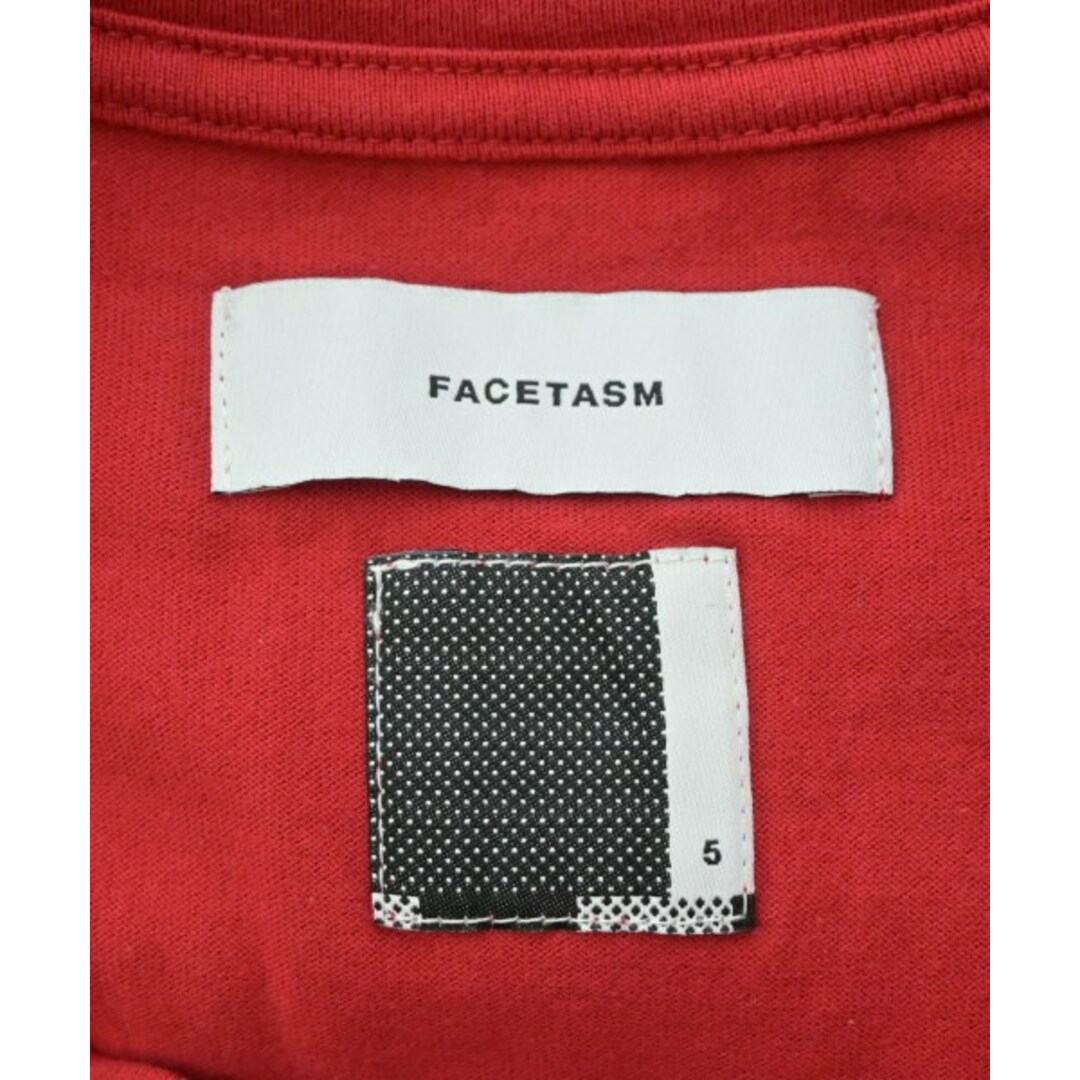 FACETASM(ファセッタズム)のFACETASM ファセッタズム Tシャツ・カットソー 5(L位) 赤 【古着】【中古】 メンズのトップス(Tシャツ/カットソー(半袖/袖なし))の商品写真