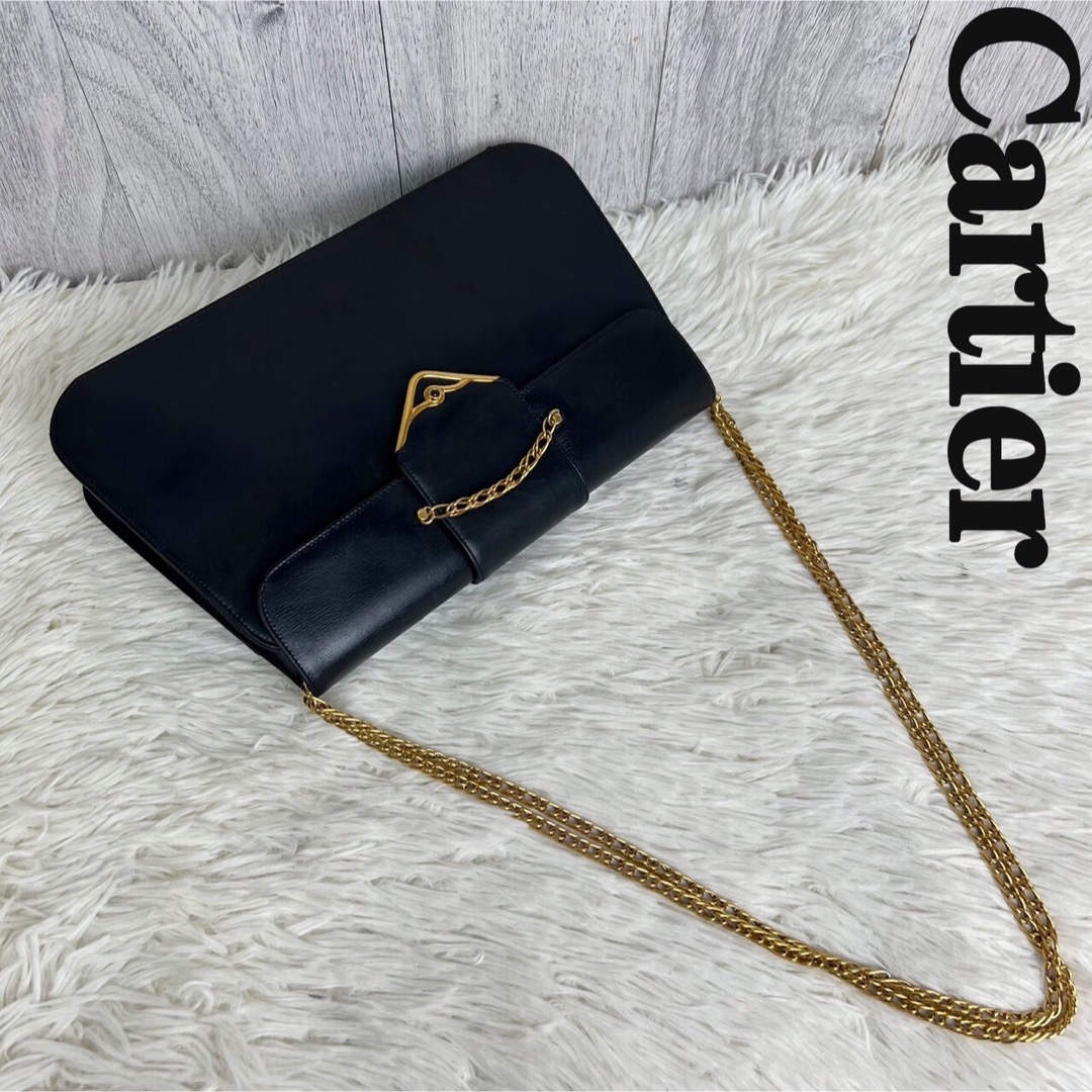 人気♡Cartier カルティエ サファイアライン チェーン ショルダーバッグ