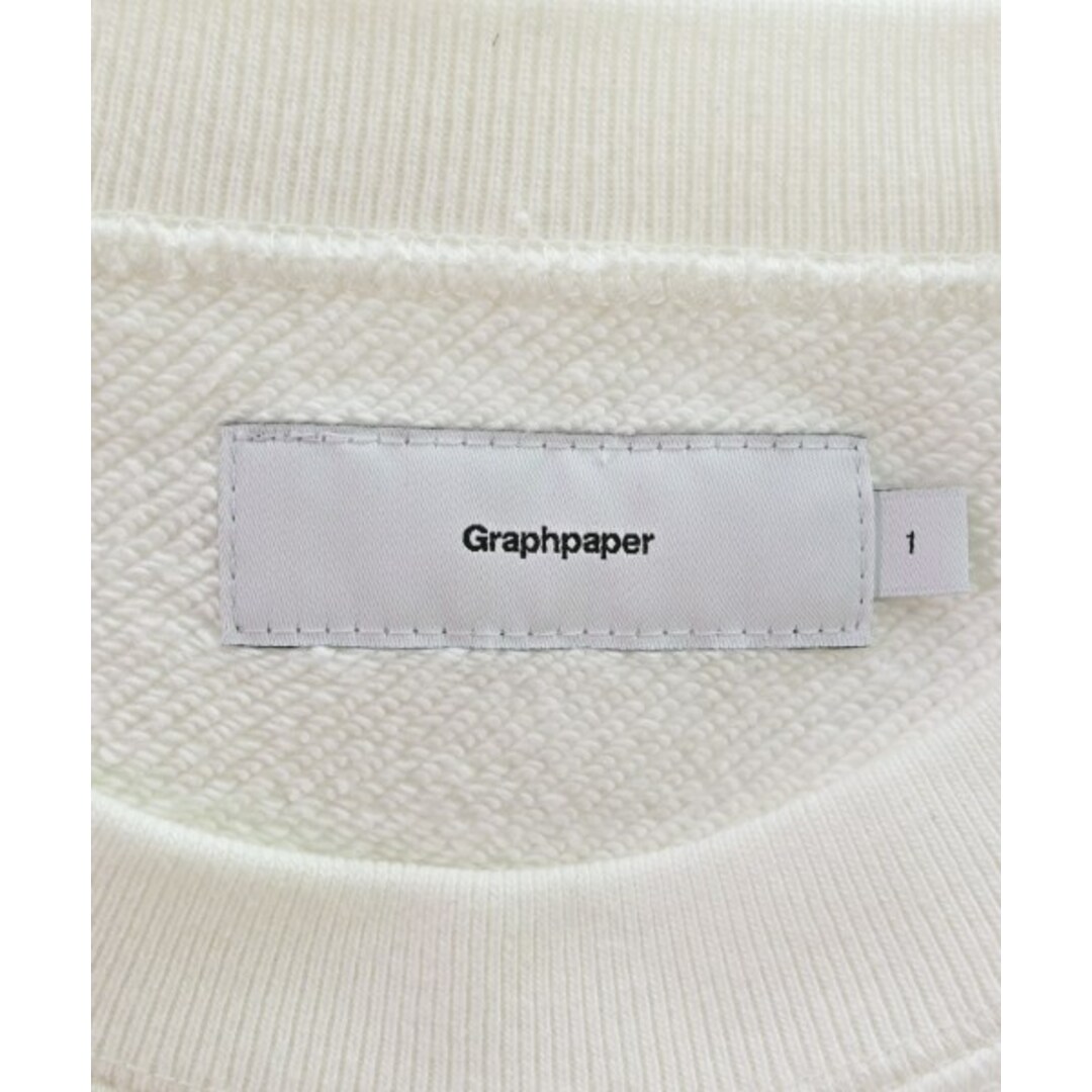 Graphpaper(グラフペーパー)のGraphpaper グラフペーパー スウェット -(XXL位) 白 【古着】【中古】 メンズのトップス(スウェット)の商品写真