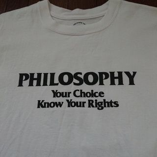 ダブルタップス(W)taps)のWtaps PHILOSOPHY TEE (ホワイト M)(Tシャツ/カットソー(半袖/袖なし))