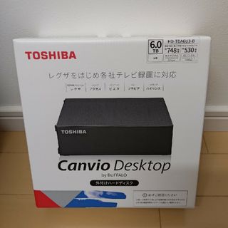 バッファロー(Buffalo)のBUFFALO 外付けHDD ブラック 6TB HD-TDA6U3-B(PC周辺機器)