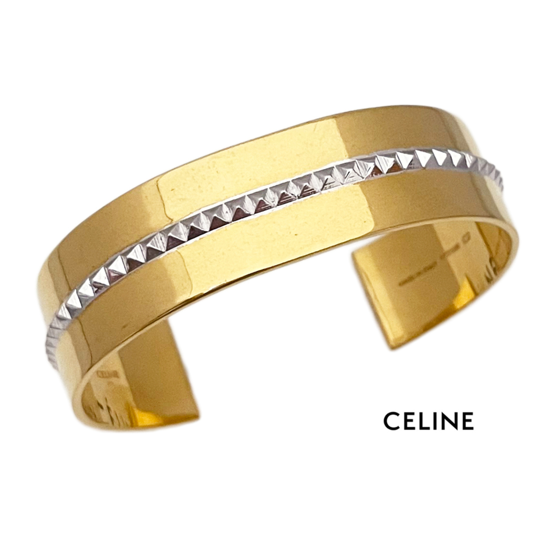 celine - 新品セリーヌCELINE スタッズ バングル ゴールドの通販 by
