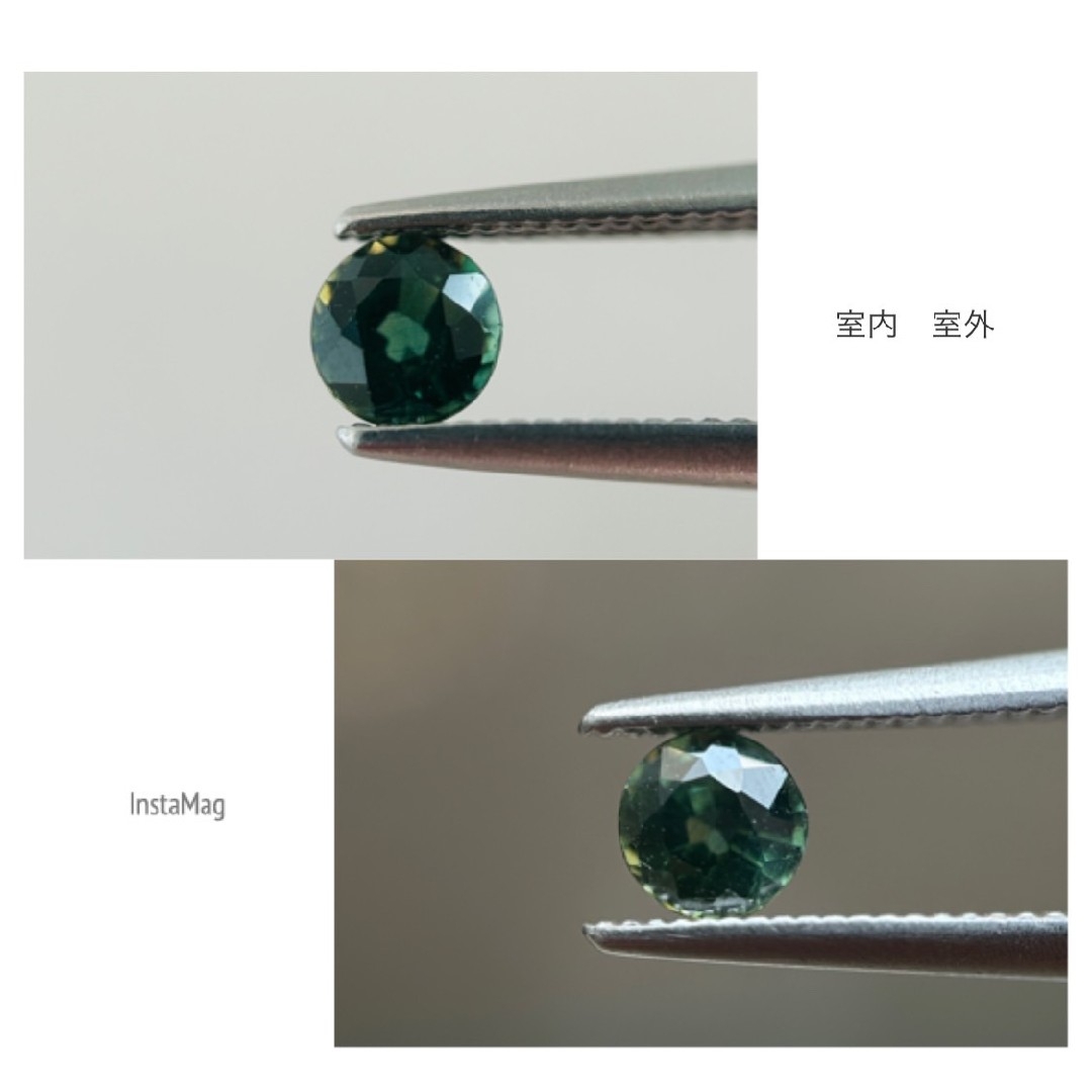 (R0620-2) 『スリランカ産』グリーンサファイア  0.306ct 4