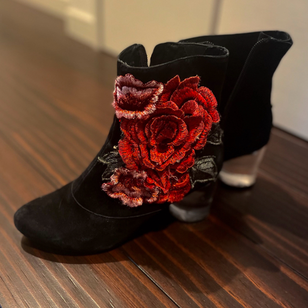JEFFREY CAMPBELL - JeffreyCampbell 薔薇刺繍ブーツの通販 by か's