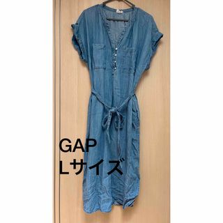 ギャップ(GAP)のGAP 半袖デニムワンピース　中古(ロングワンピース/マキシワンピース)