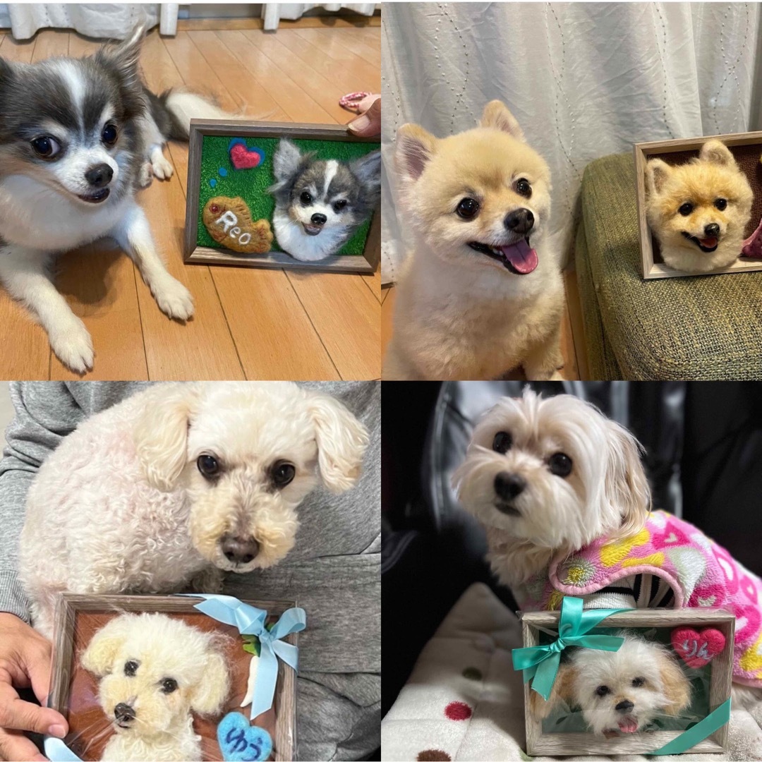 愛犬限定 わたわたペット うちの子プレート オーダー制作 羊毛 愛犬限定 わたわたペット うちの子プレート オーダー制作 羊毛
