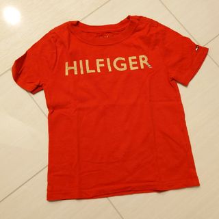 トミーヒルフィガー(TOMMY HILFIGER)のトミーフィルフィガー　キッズTシャツ　T4-5  110cm相当 赤　美品(Tシャツ/カットソー)