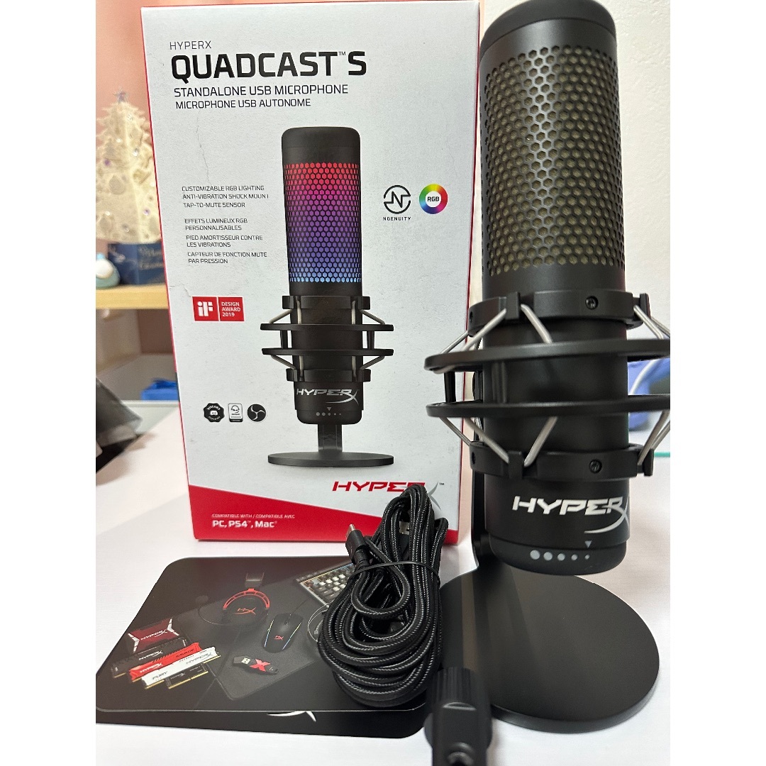 美品 HyperX QuadCast S コンデンサーマイクの通販 by こはる shop｜ラクマ