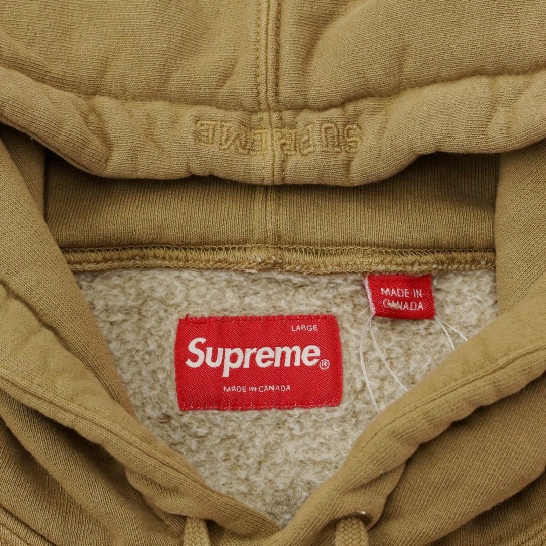 シュプリーム Supreme 2023年春夏 Overdyed S Logo Hooded Sweatshirt オーバーダイ スウェット パーカー タン【サイズM】【メンズ】