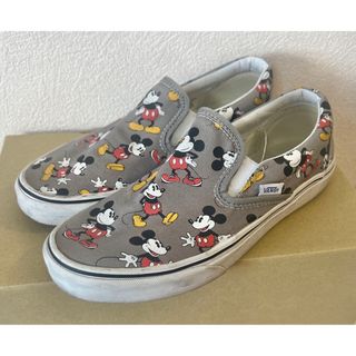 ヴァンズ(VANS)の値下げ！バンズ ミッキー コラボ スリップオン(スリッポン/モカシン)