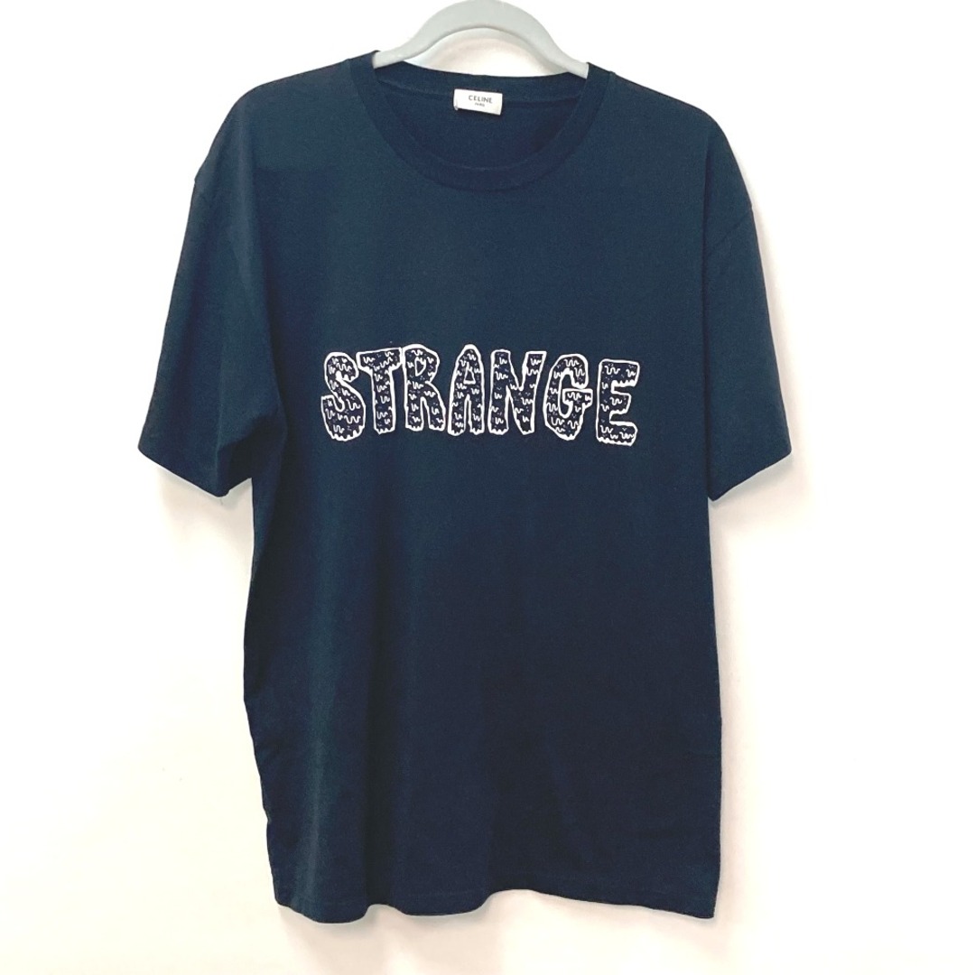 セリーヌ CELINE STRANGE ロゴ 2X826501F トップス アパレル 半袖Ｔシャツ コットン ブラック約54cm袖丈