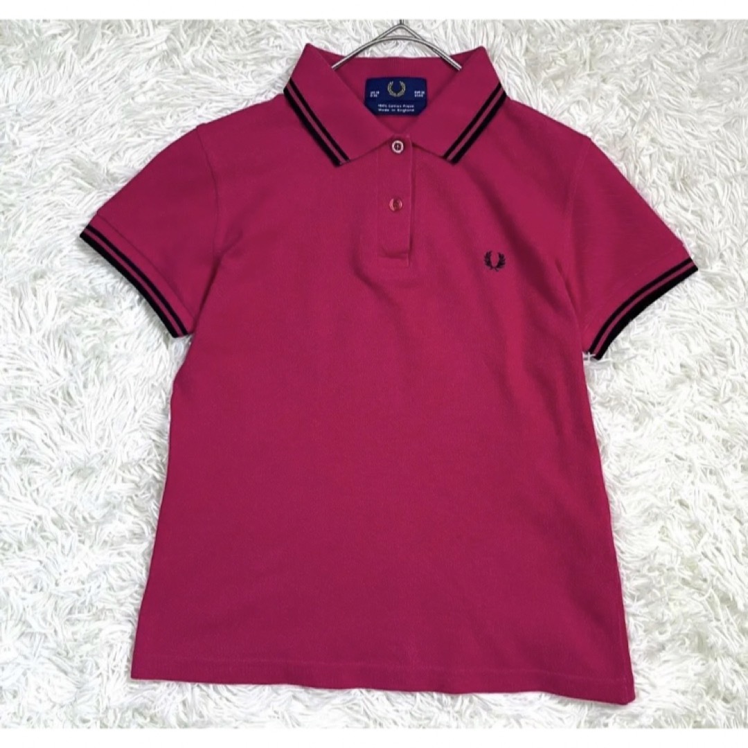 FRED PERRY(フレッドペリー)のフレッドペリー FRED PERRY ポロシャツ 半袖Mサイズ レディースのトップス(ポロシャツ)の商品写真