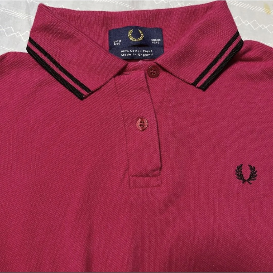 FRED PERRY(フレッドペリー)のフレッドペリー FRED PERRY ポロシャツ 半袖Mサイズ レディースのトップス(ポロシャツ)の商品写真