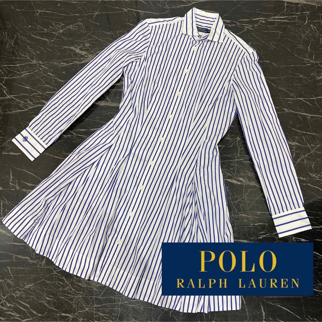 【美品】POLO RALPH LAURENポロラルフローレン シャツワンピース | フリマアプリ ラクマ