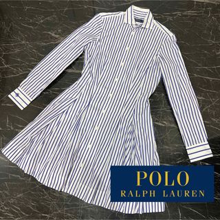 ポロラルフローレン(POLO RALPH LAUREN)の【美品】POLO RALPH LAURENポロラルフローレン  シャツワンピース(ひざ丈ワンピース)