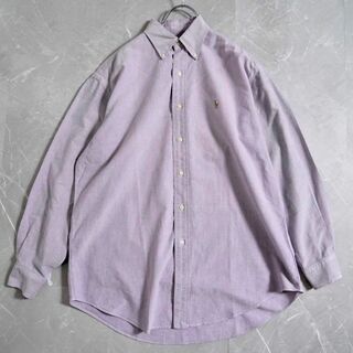 ラルフローレン(Ralph Lauren)のラルフローレン　ボタンダウンシャツ　YARMOUTH パープル　90s(シャツ)