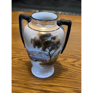 ノリタケ(Noritake)のオールドノリタケ 花瓶 風景画 マルキ印 輸出モデル(花瓶)