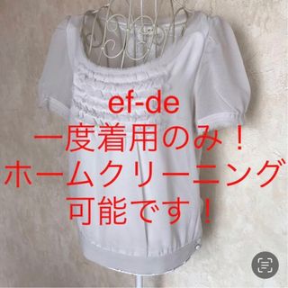 エフデ(ef-de)の★ef-de/エフデ ★一度着用のみ★半袖カットソー9(M)(カットソー(半袖/袖なし))