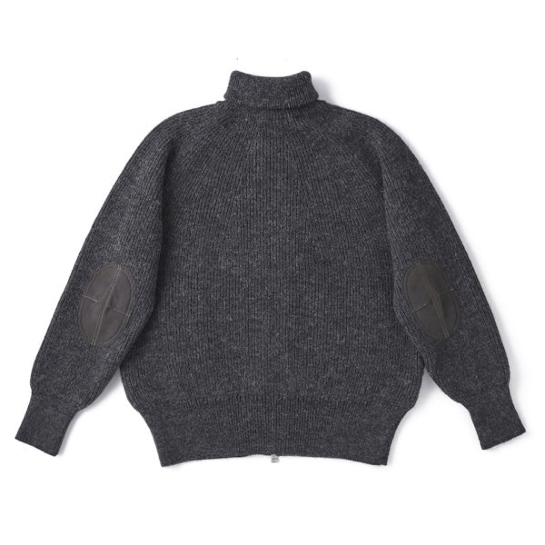 OLD JOE ALPAKA TURTLE NECK ZIP SWEATER