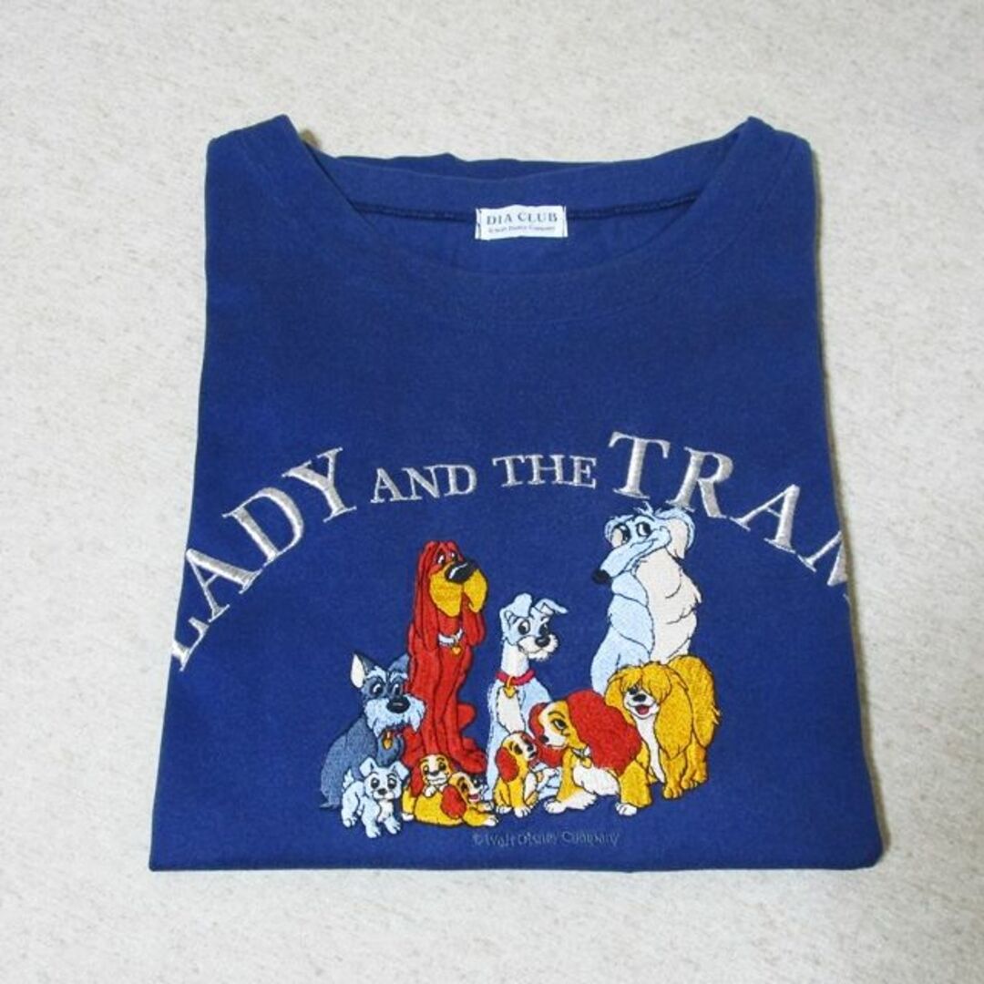 ディズニー刺繍LADYandTHE TRANPロングTシャツ
