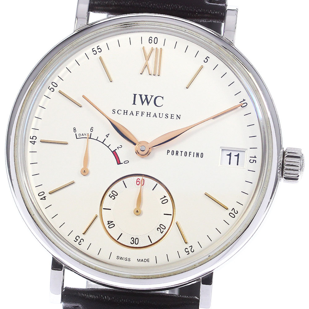 IWC IWC SCHAFFHAUSEN IW510103 ポートフィノ ハンドワインド 8デイズ パワーリザーブ 手巻き メンズ 良品 _755787