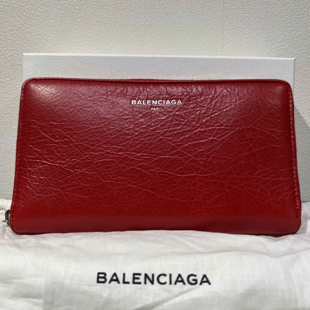 BALENCIAGA 長財布 レッド