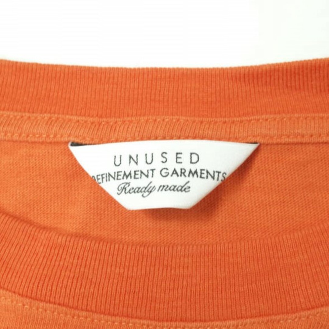 UNUSED(アンユーズド)のUNUSED アンユーズド 日本製 SHORT-SLEEVE POCKET T-SHIRT オーバーサイズポケットTシャツ US1368 3 オレンジ 半袖 クルーネック トップス【中古】【UNUSED】 メンズのトップス(Tシャツ/カットソー(半袖/袖なし))の商品写真