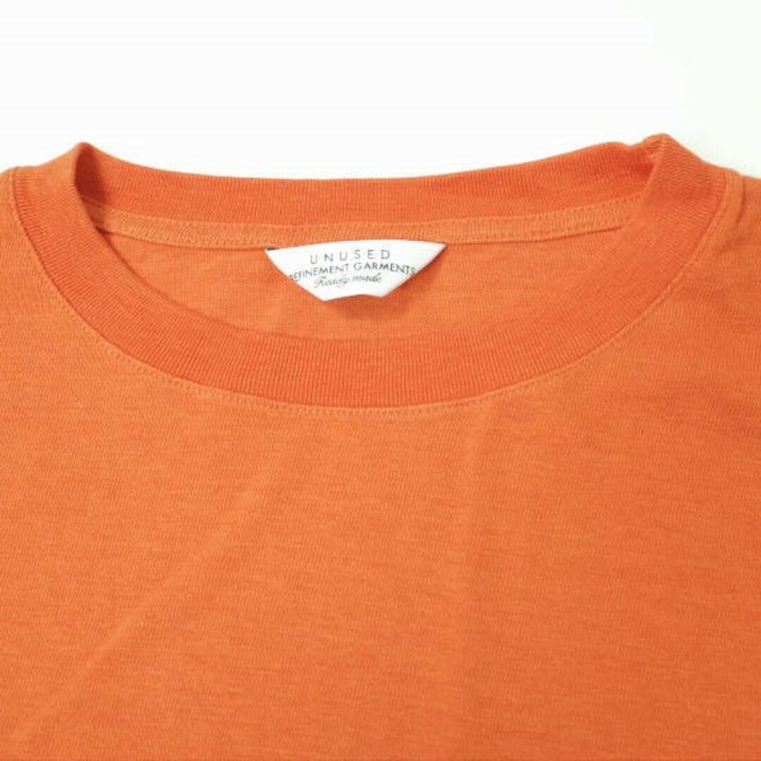 UNUSED(アンユーズド)のUNUSED アンユーズド 日本製 SHORT-SLEEVE POCKET T-SHIRT オーバーサイズポケットTシャツ US1368 3 オレンジ 半袖 クルーネック トップス【中古】【UNUSED】 メンズのトップス(Tシャツ/カットソー(半袖/袖なし))の商品写真