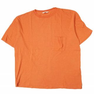 アンユーズド(UNUSED)のUNUSED アンユーズド 日本製 SHORT-SLEEVE POCKET T-SHIRT オーバーサイズポケットTシャツ US1368 3 オレンジ 半袖 クルーネック トップス【中古】【UNUSED】(Tシャツ/カットソー(半袖/袖なし))