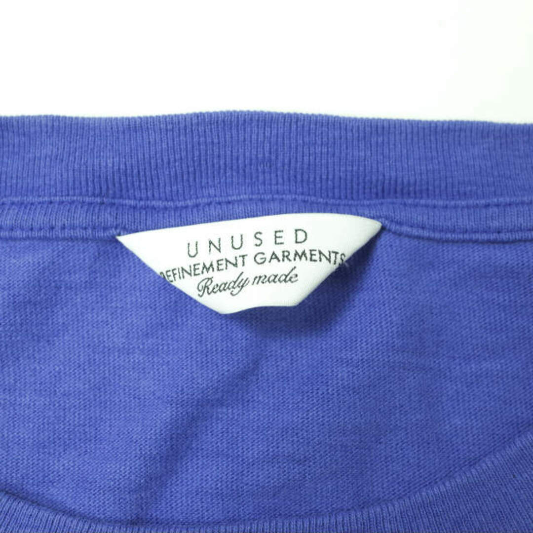 UNUSED(アンユーズド)のUNUSED アンユーズド 日本製 SHORT-SLEEVE POCKET T-SHIRT オーバーサイズポケットTシャツ US1368 3 ブルー 半袖 クルーネック トップス【中古】【UNUSED】 メンズのトップス(Tシャツ/カットソー(半袖/袖なし))の商品写真