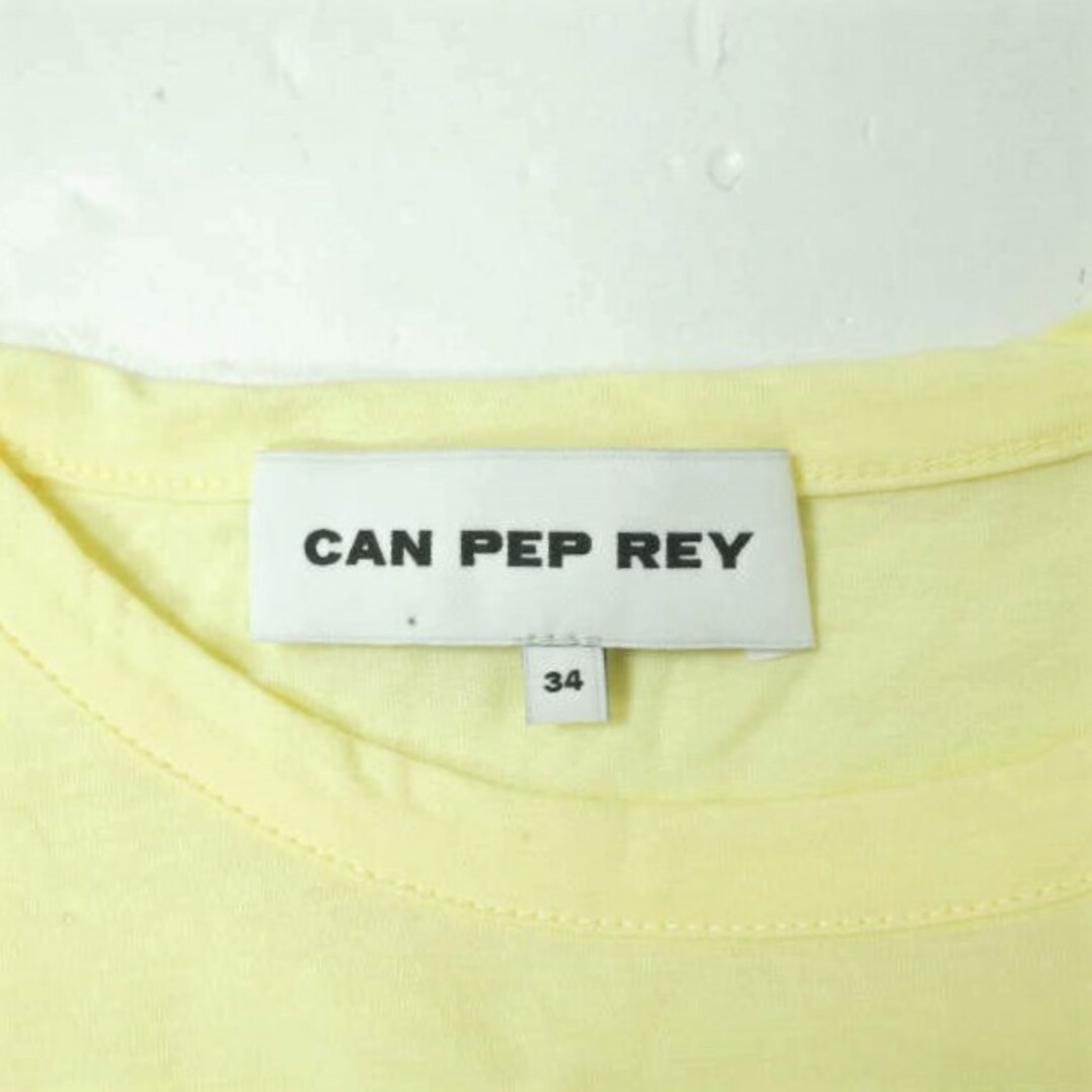 CAN PEP REY キャンペプレイ イタリア製 UNISEX POCKET S/S T-SHIRTS ルーズポケットTシャツ SSB170112 34 LIGHT YELLOW 半袖 ユニセックス トップス【中古】【CAN PEP REY】 メンズのトップス(Tシャツ/カットソー(半袖/袖なし))の商品写真