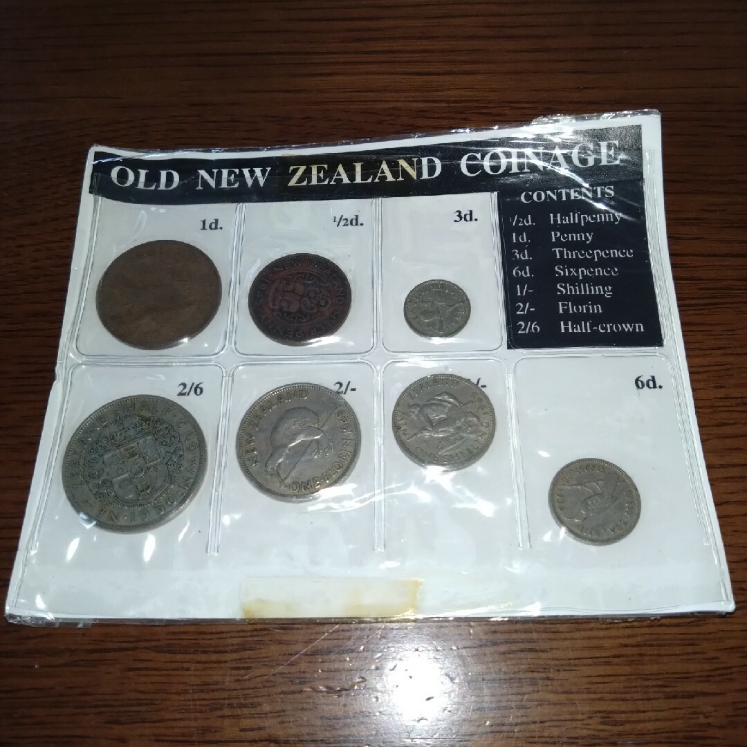 オールドニュージーランドコイン7枚セット