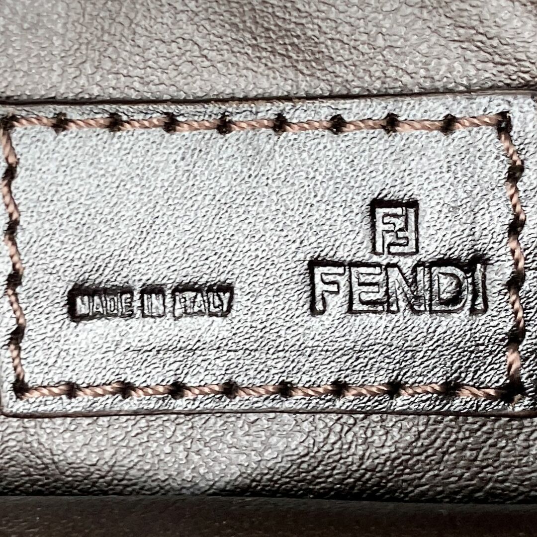 セール 美品 FENDI フェンディ ポーチ バッグ ズッキーノ ズッカ