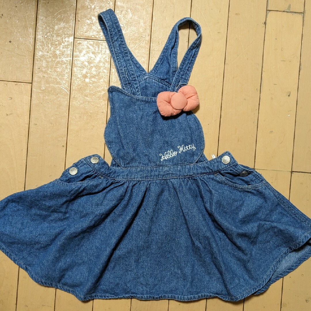 ハローキティ(ハローキティ)のワンピース 120 オーバーオール キッズ/ベビー/マタニティのキッズ服女の子用(90cm~)(ワンピース)の商品写真