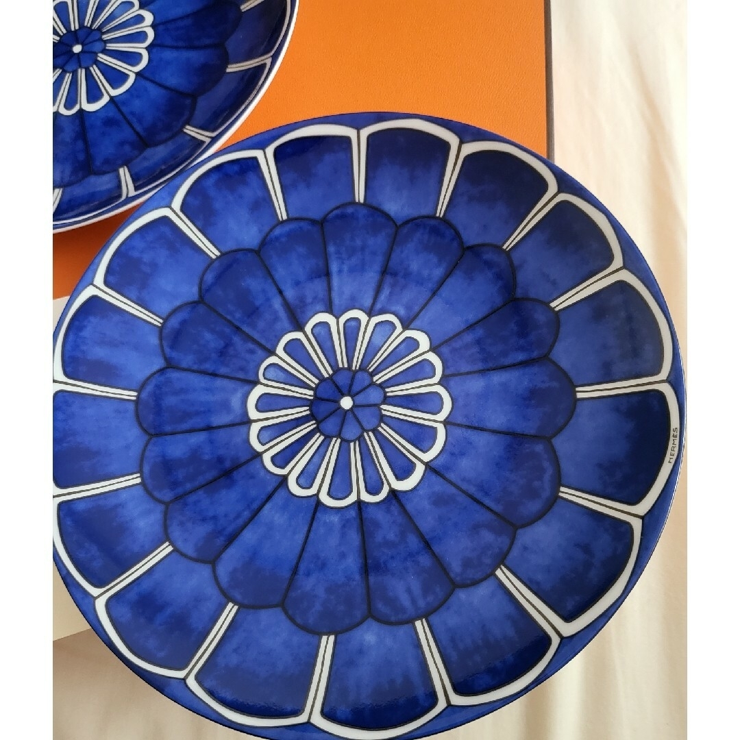 正規品 エルメス ブルーダイユール 1枚 ブルーダイユールディナー