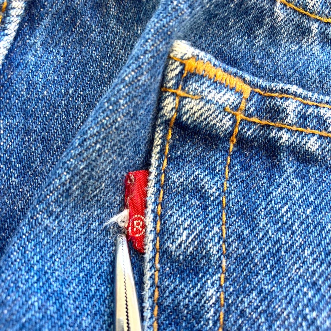 【Levi's】90s リーバイス501 デニムパンツ 赤文字紙パッチ USA製