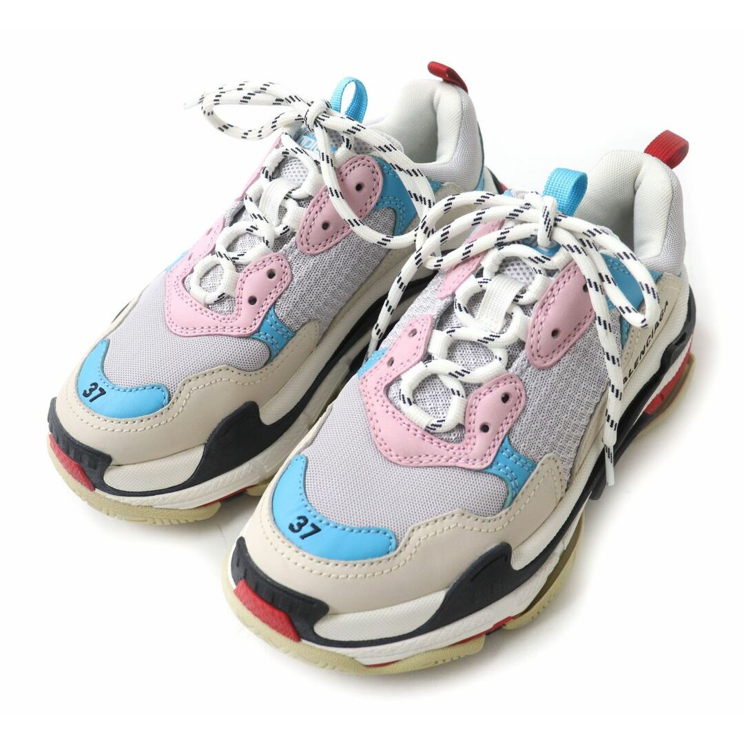 極美品☆BALENCIAGA バレンシアガ 524039 TRIPLE S トリプルＳ ロゴ