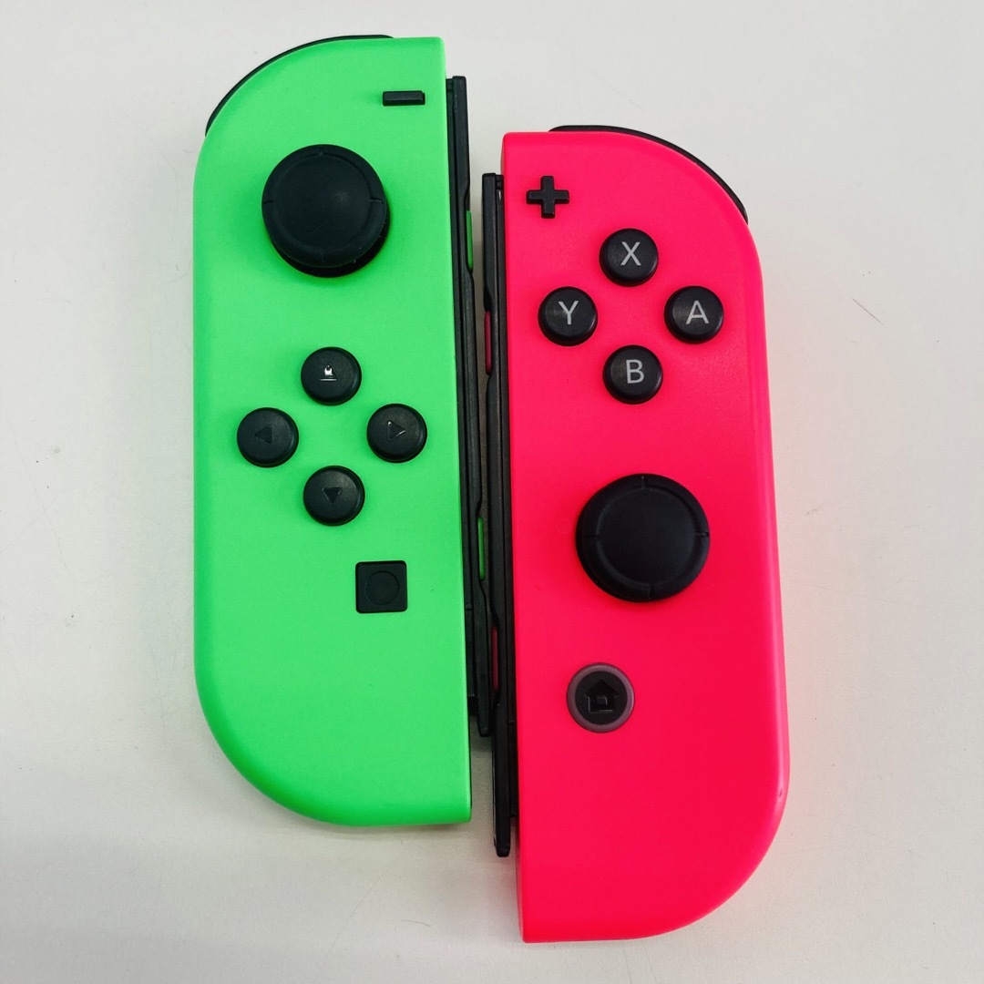 Nintendo Switch(ニンテンドースイッチ)のNintendo JOY-CON (L)/(R)ネオングリーン/ネオンピンク エンタメ/ホビーのゲームソフト/ゲーム機本体(その他)の商品写真