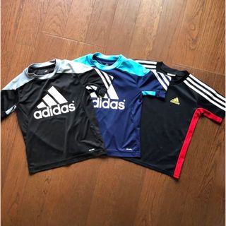 アディダス(adidas)のadidas  アディダス　Tシャツ　3枚セット　サイズ130  半袖　送料無料(Tシャツ/カットソー)