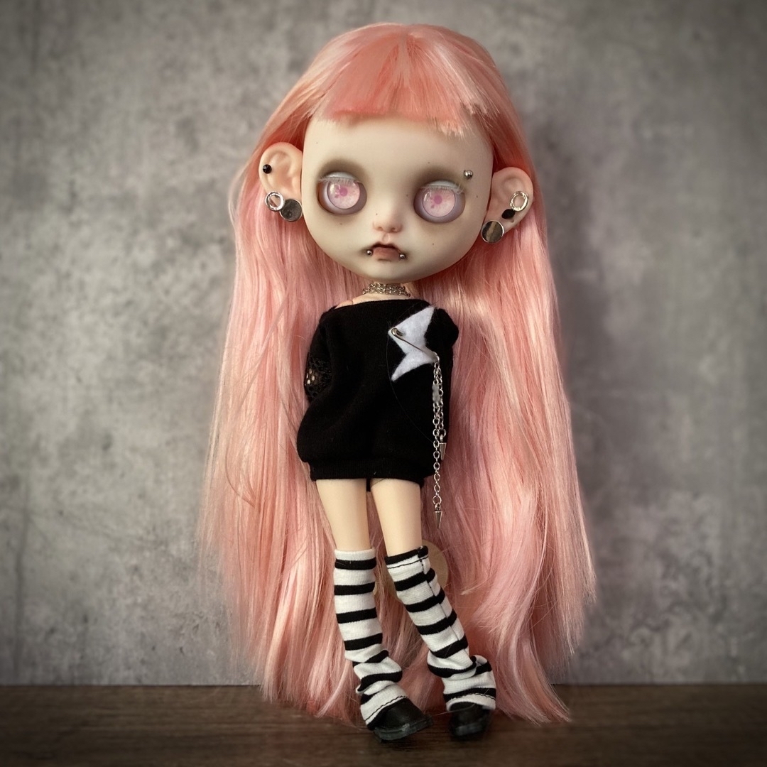 【necoma doll】ロック女子!ピンクロングの白肌ちゃん◆OFフルセット!