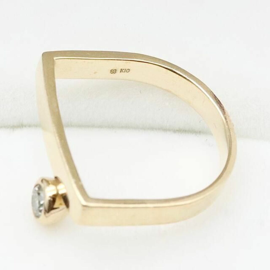 ESTNATION(エストネーション)のヒロタカ Gold Bar Diamond Pinky Ring ダイヤ リング レディースのアクセサリー(リング(指輪))の商品写真