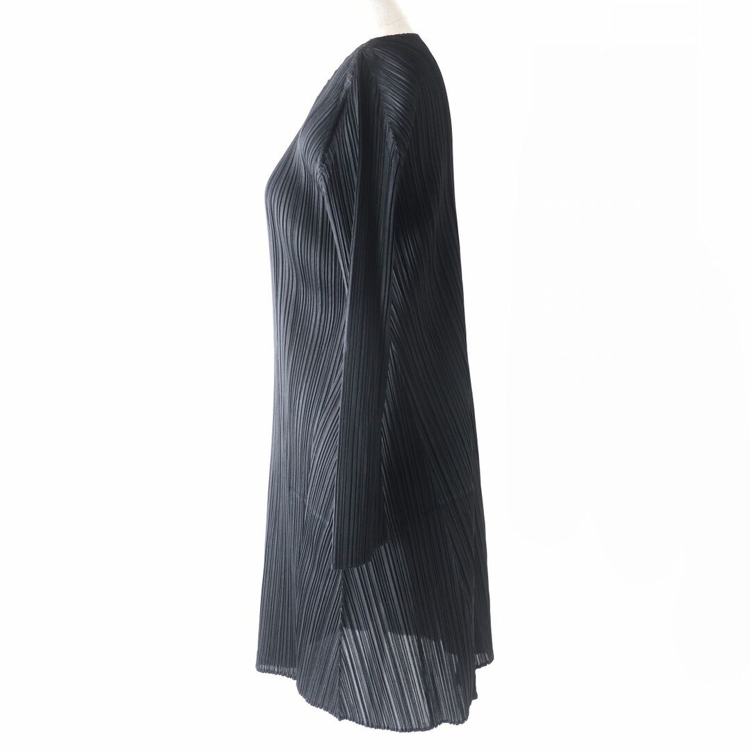 PLEATS PLEASE ISSEY MIYAKE(プリーツプリーズイッセイミヤケ)の極美品△正規品 PLEATS PLEASE プリーツプリーズ イッセイミヤケ PP43-JT227 長袖 ワンピース ブラック 黒 3 レディース 日本製 レディースのワンピース(ひざ丈ワンピース)の商品写真