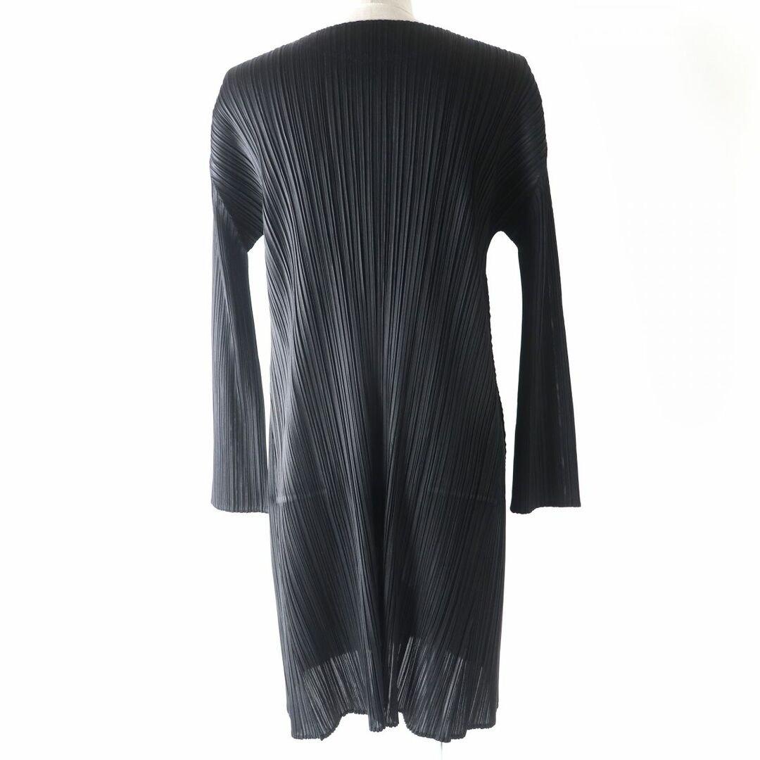 PLEATS PLEASE ISSEY MIYAKE(プリーツプリーズイッセイミヤケ)の極美品△正規品 PLEATS PLEASE プリーツプリーズ イッセイミヤケ PP43-JT227 長袖 ワンピース ブラック 黒 3 レディース 日本製 レディースのワンピース(ひざ丈ワンピース)の商品写真