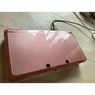 ニンテンドー3DS(ニンテンドー3DS)のニンテンドー3ds 本体　ミスティピンク　正規充電器付　箱なし(携帯用ゲーム機本体)