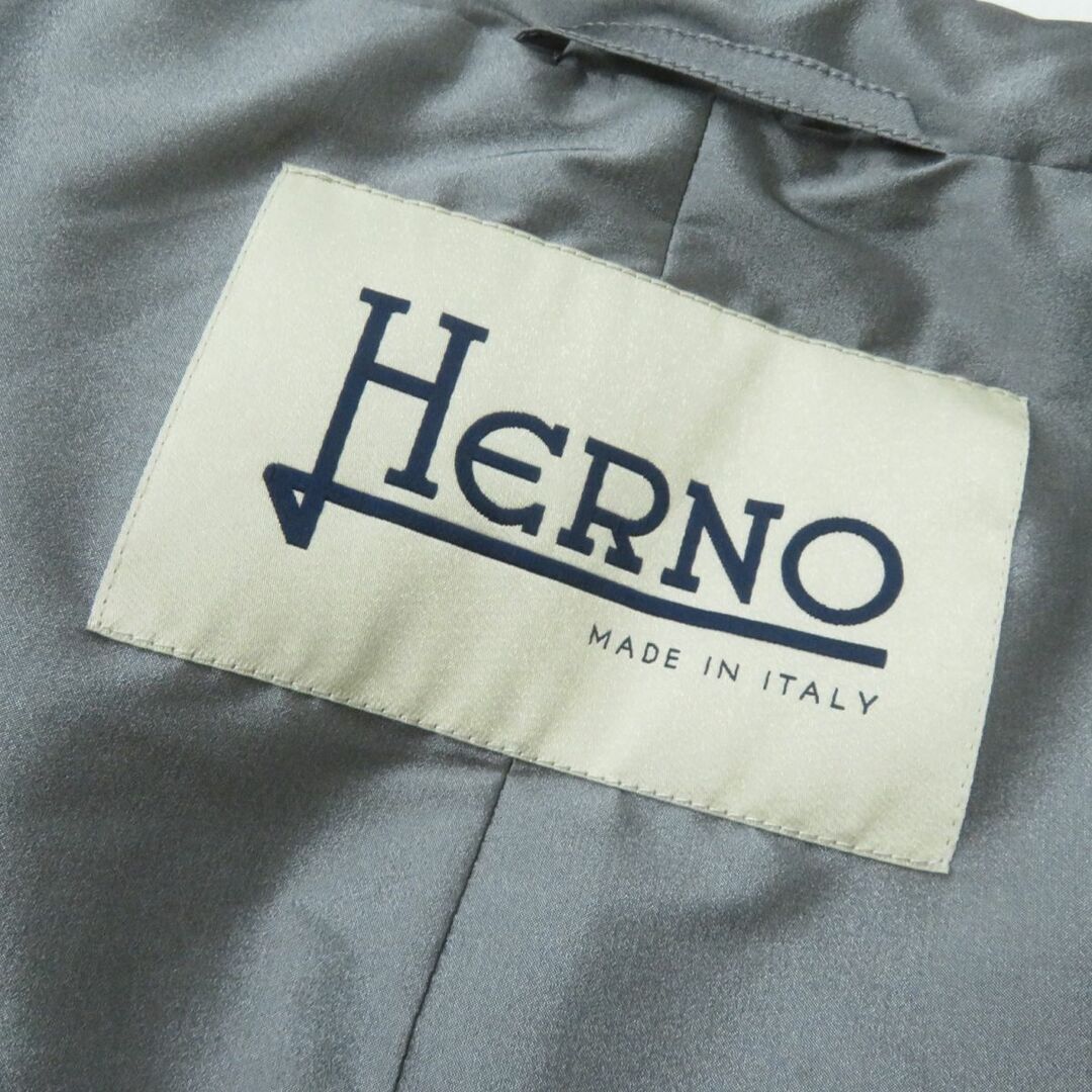 HERNO(ヘルノ)の極美品★正規品 HERNO ヘルノ GC0185D フード付き ナイロン ZIPパーカー／アウター レディース グレー 40 イタリア製 シンプル◎ レディースのトップス(パーカー)の商品写真
